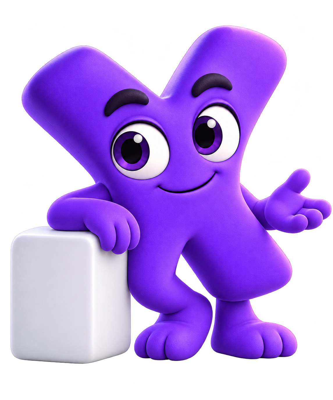 Vyx, fialový maskot VYXO